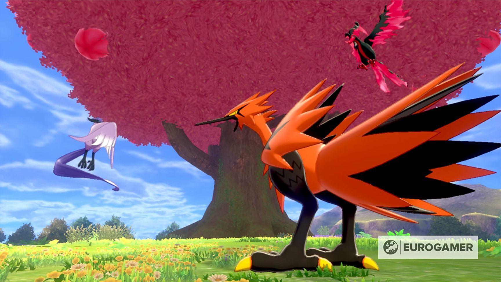 Galarian Articuno, Galarian Zapdos and Galarian Moltres in Pokémon Sword and Shield