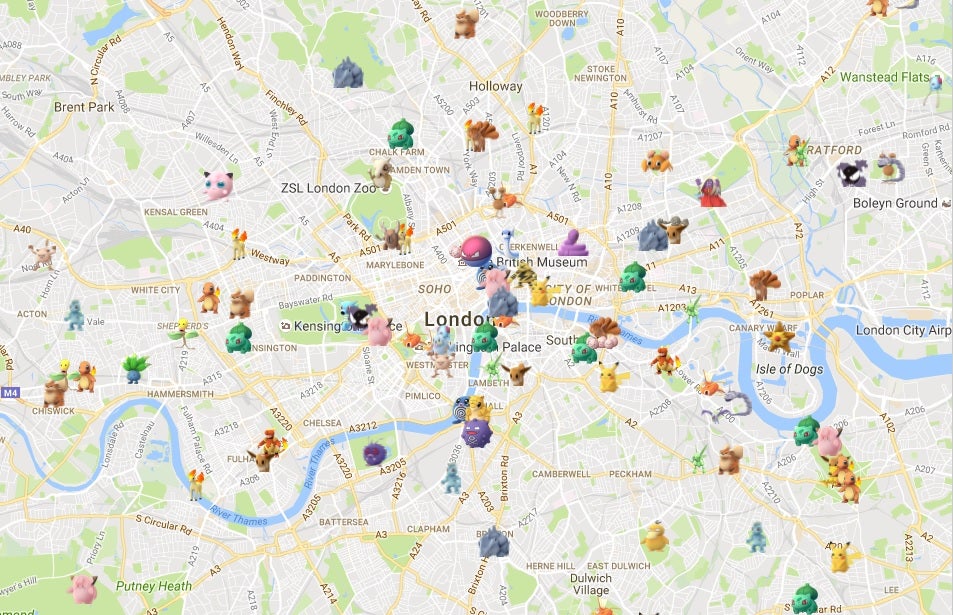 Pok mon Go nests   Where to find nests in London  the UK and other areas worldwide - 41