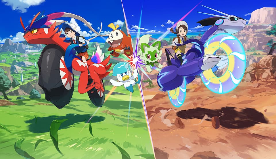 Pok mon Scarlet and Violet differences  from version exclusive Pok mon to professors - 1