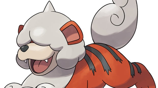 Afbeeldingen van Pokémon Legends Arceus - Hisui Growlithe evolueren in Hisui Arcanine
