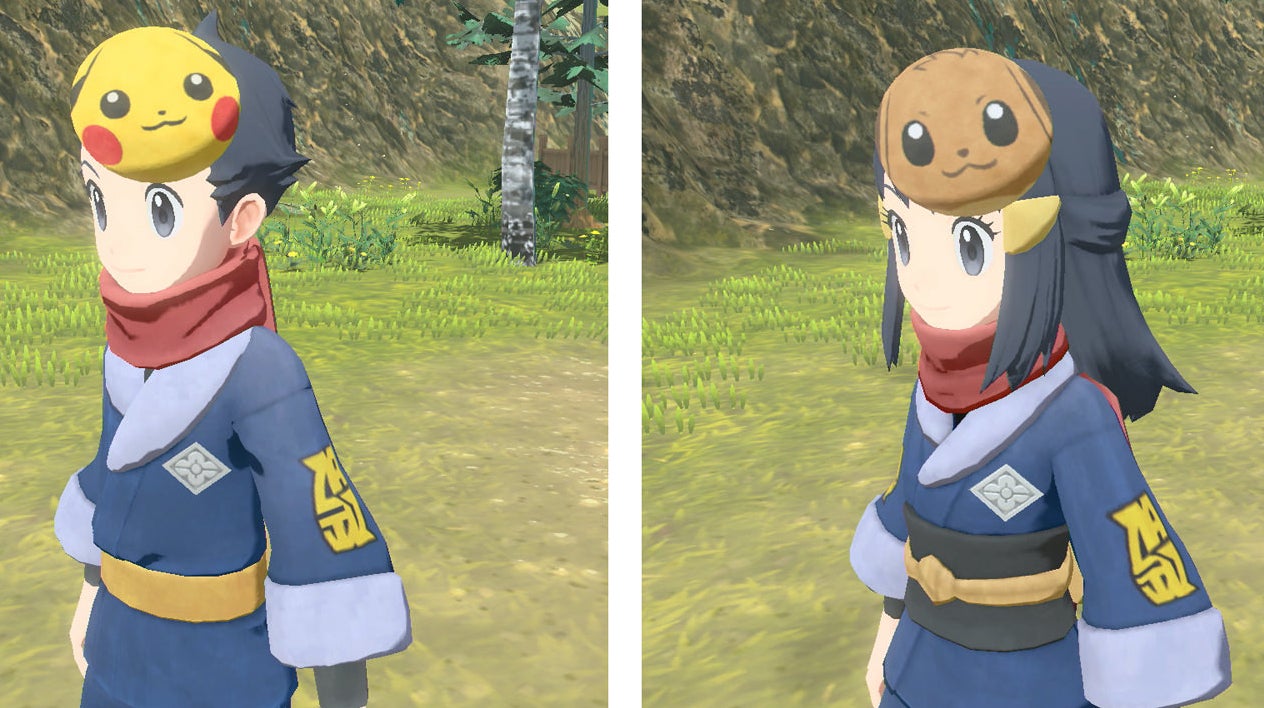 Imagem para Como obter a Máscara Pikachu e Eevee em Pokémon Legends Arceus