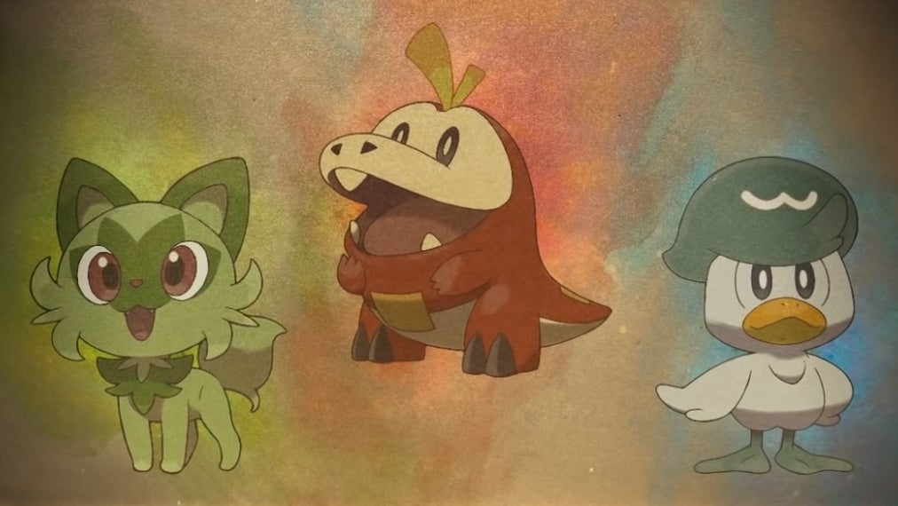 Imagem para Pokémon Scarlet e Violet - Tudo sobre os starters Sprigatito, Fuecoco e Quaxly