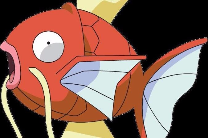 Afbeeldingen van Pokémon Sun & Moon uitgespeeld met een Magikarp