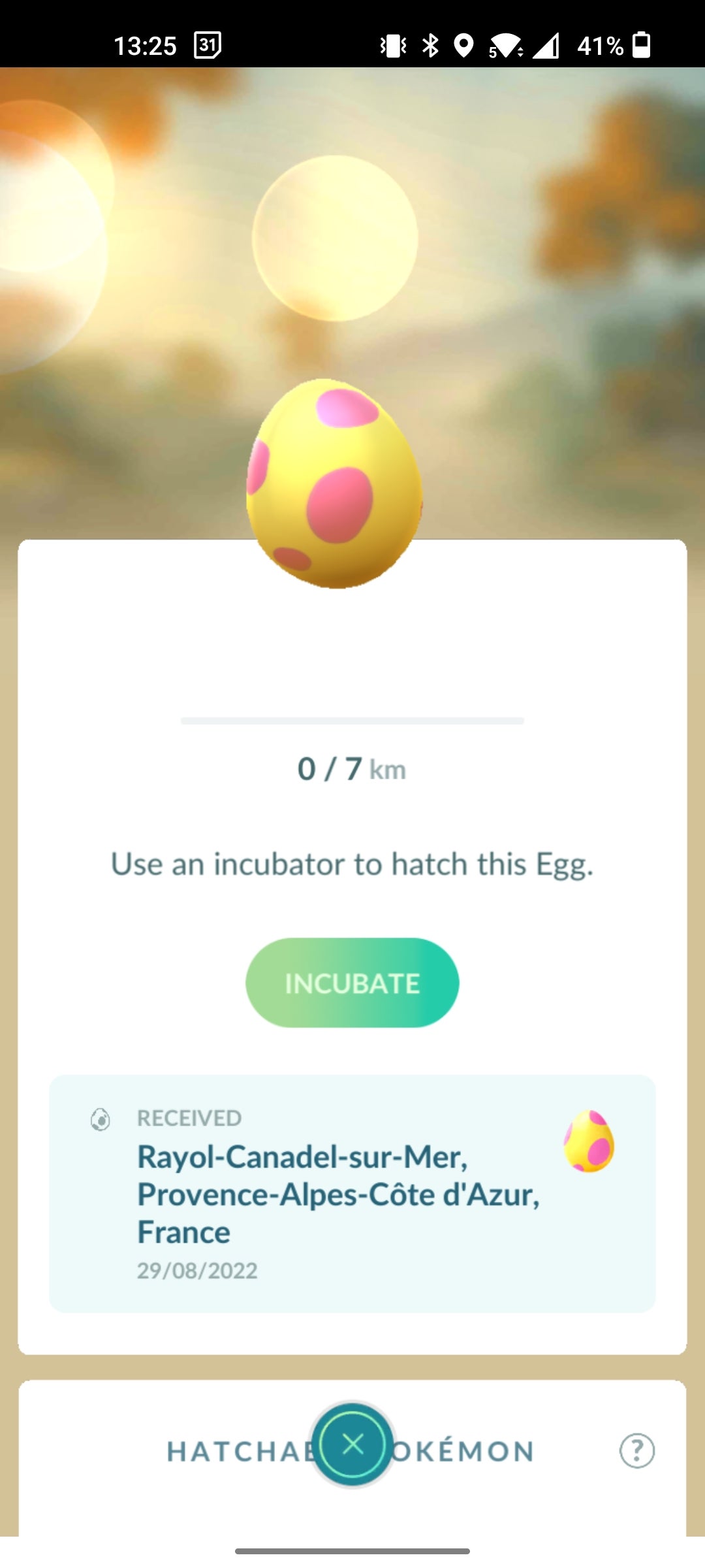Pokémon Go 7km egg