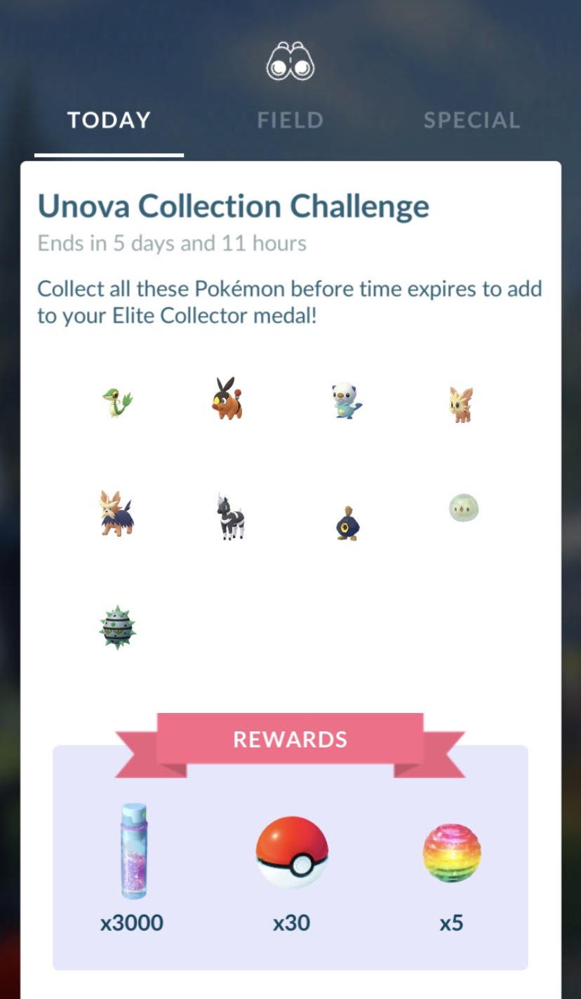 Pokémon Go Evolve Collection Challenge list and rewards