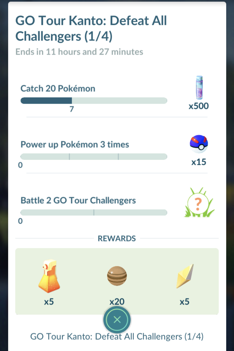 pokemon go research task not working