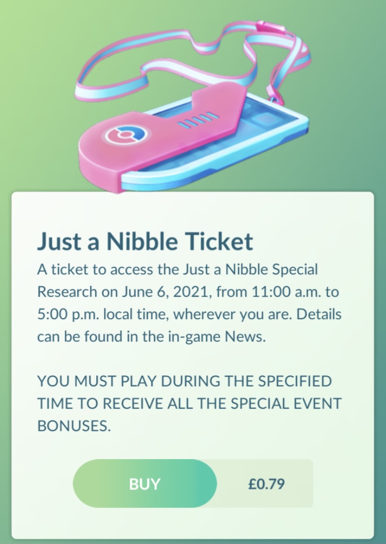 Pokémon Go Just a Nibble research quest steps explained