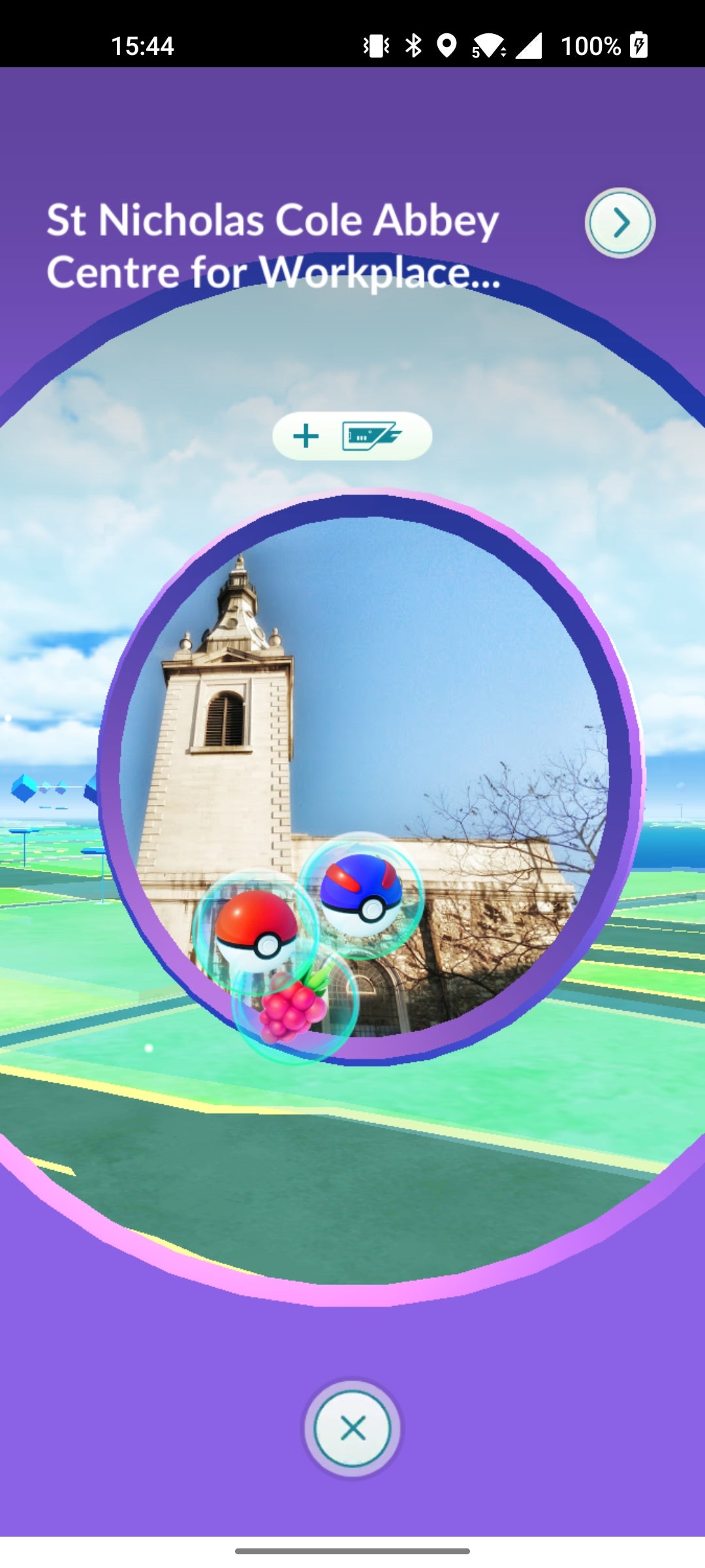 Pokémon Go Photo disk spin
