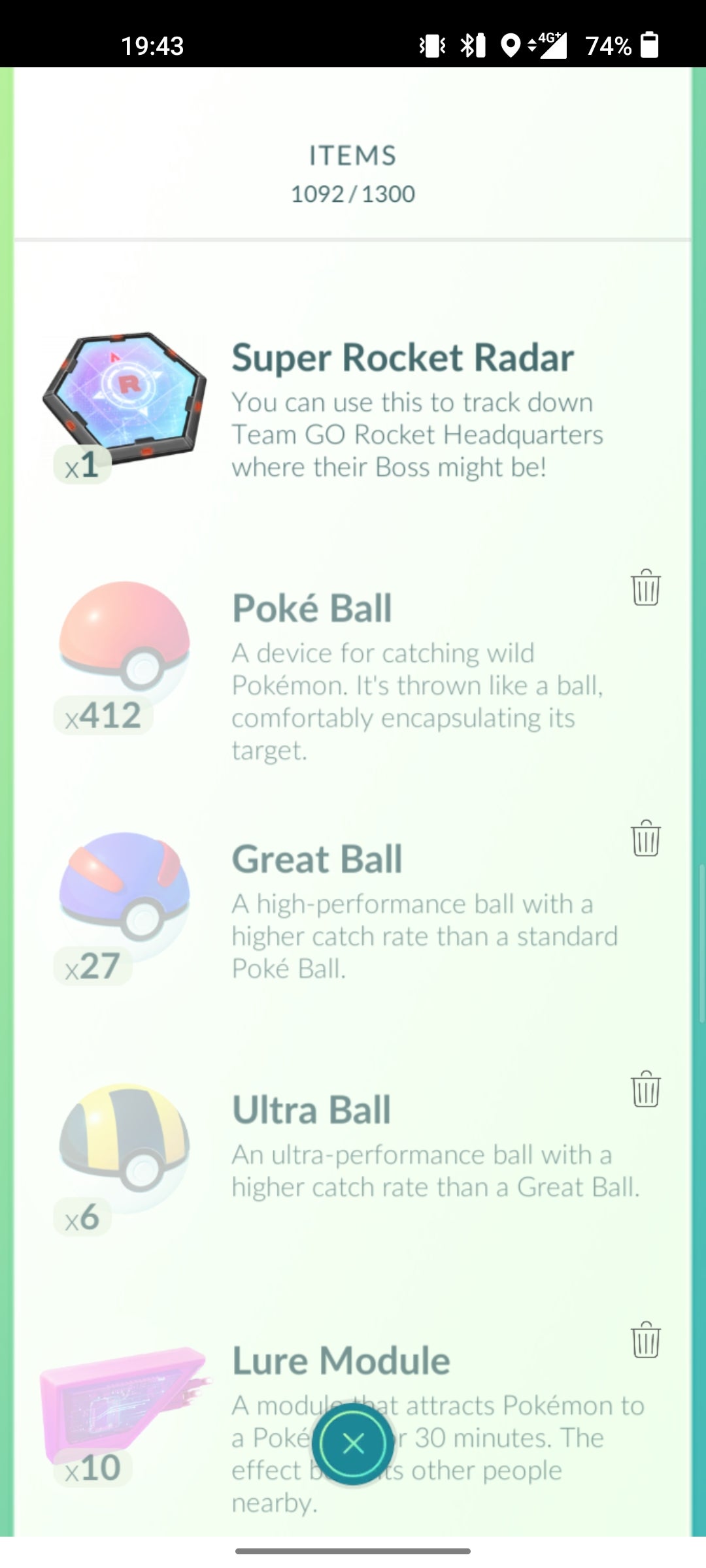 Pokémon Go Pokéball Artikelbeschreibung