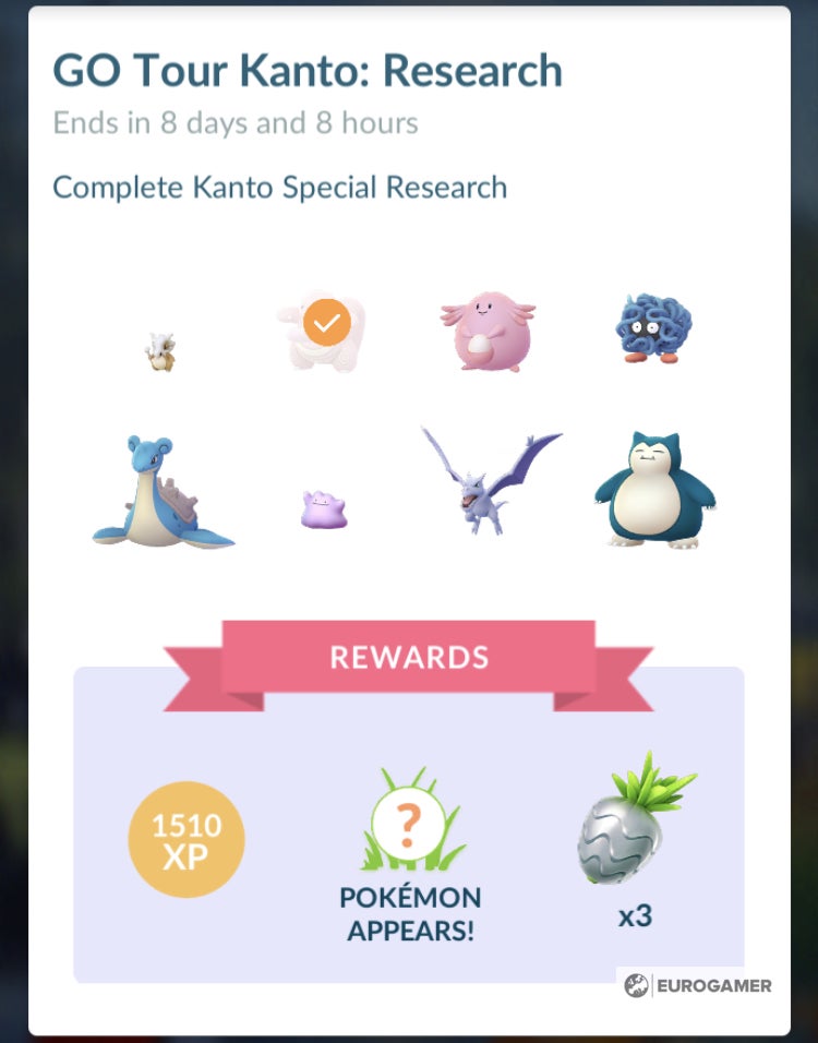 Pokemon Go Kanto Special Research Quest Tasks And Rewards How To Get Shiny Ditto Eurogamer Net