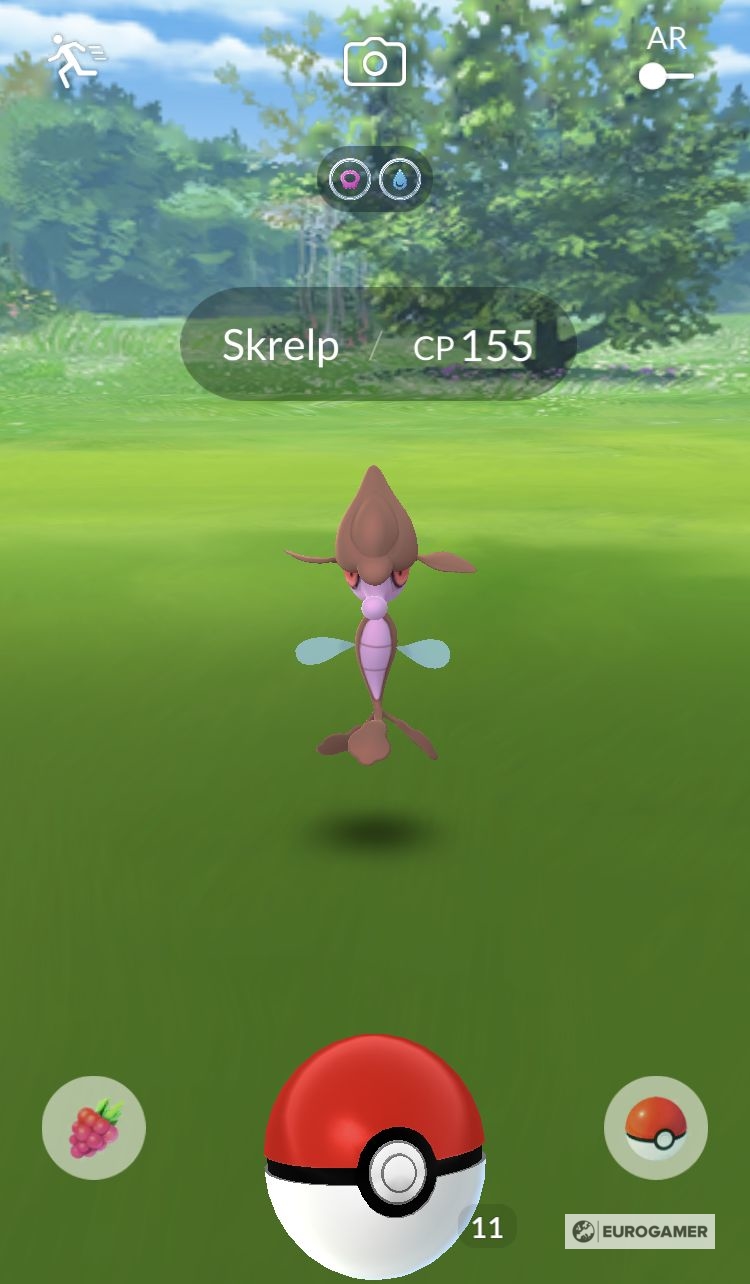 How to get Skrelp and Clauncher in the latest Pokémon Go event