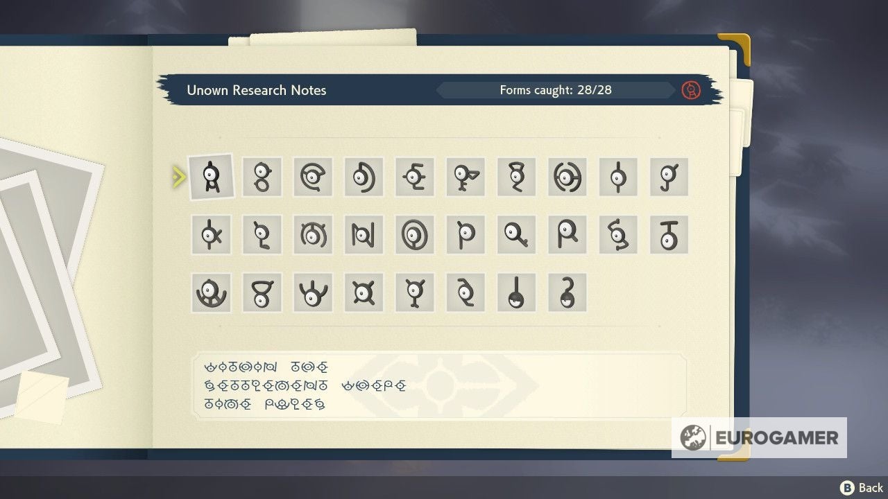 Pok mon Legends Arceus Unown locations - 27