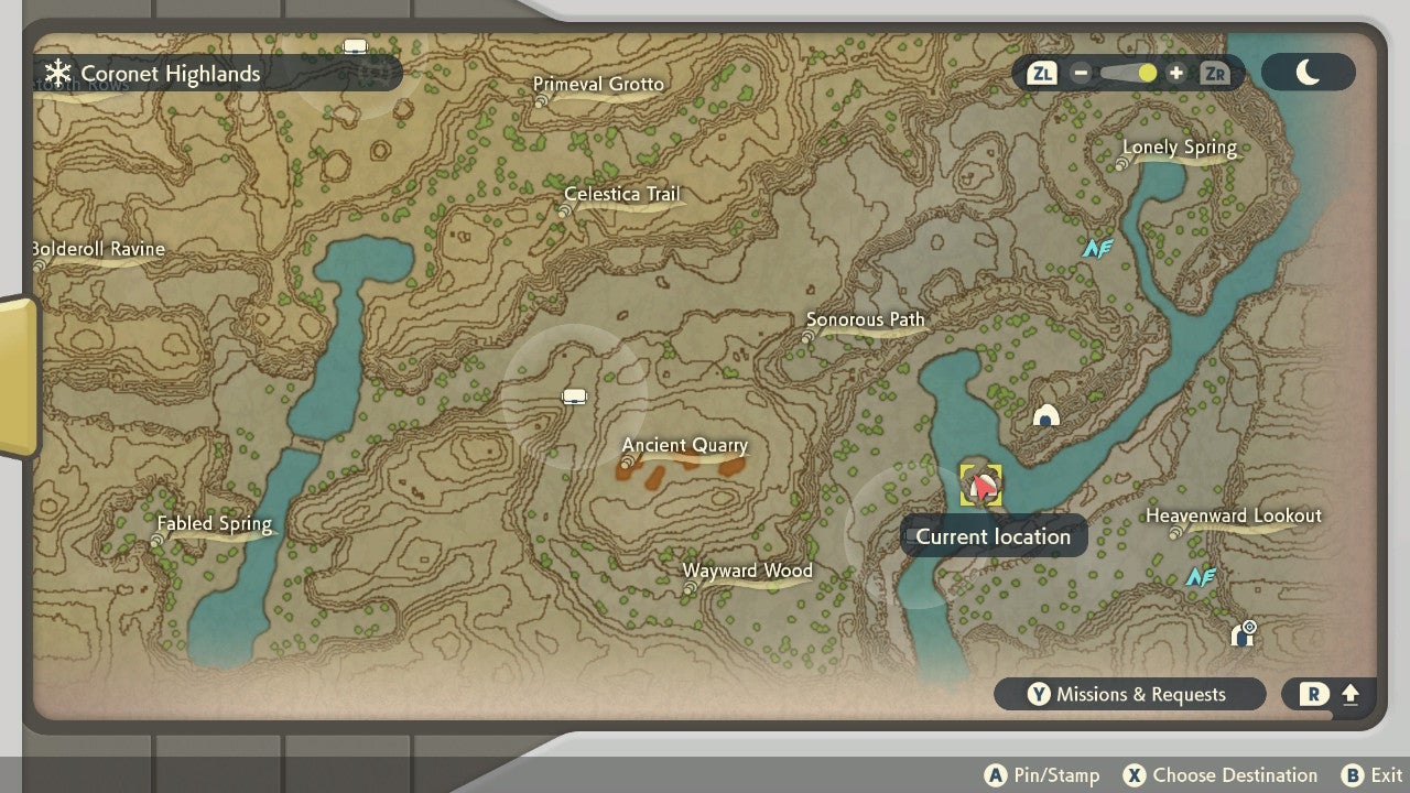 Pok mon Legends Arceus Unown locations - 51
