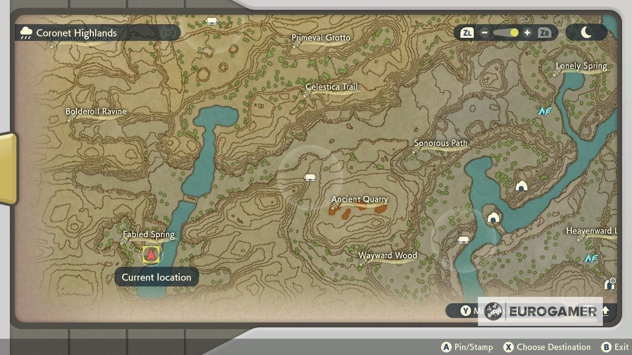 Pok mon Legends Arceus Unown locations - 76