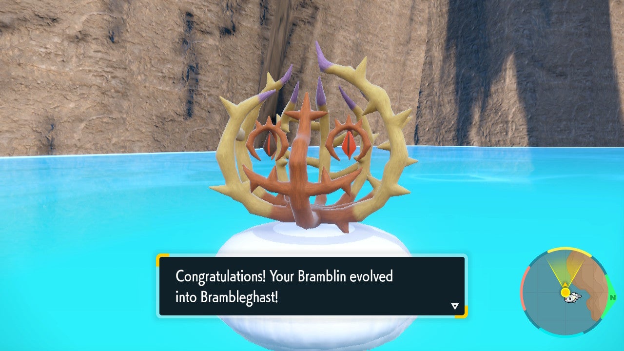 How to evolve Bramblin into Brambleghast in Pok mon Scarlet and Violet - 63