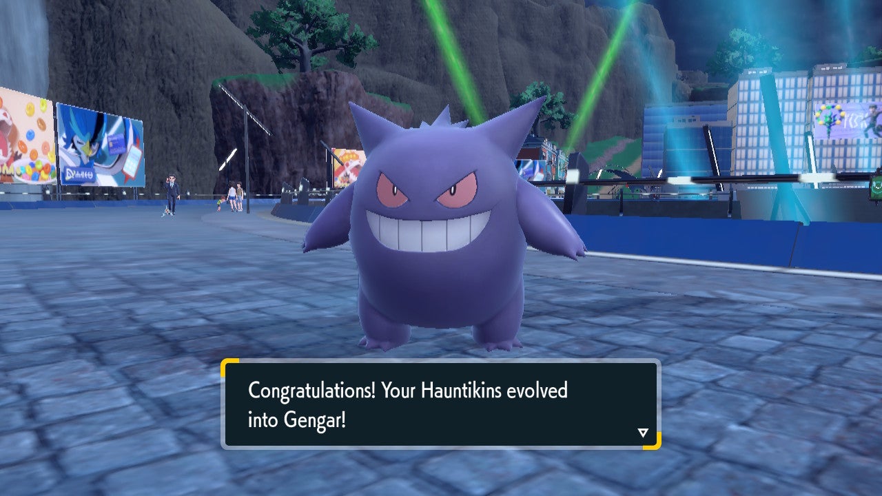 How to evolve Haunter into Gengar easily in Pok mon Scarlet and Violet with a solo Haunter trade location - 36