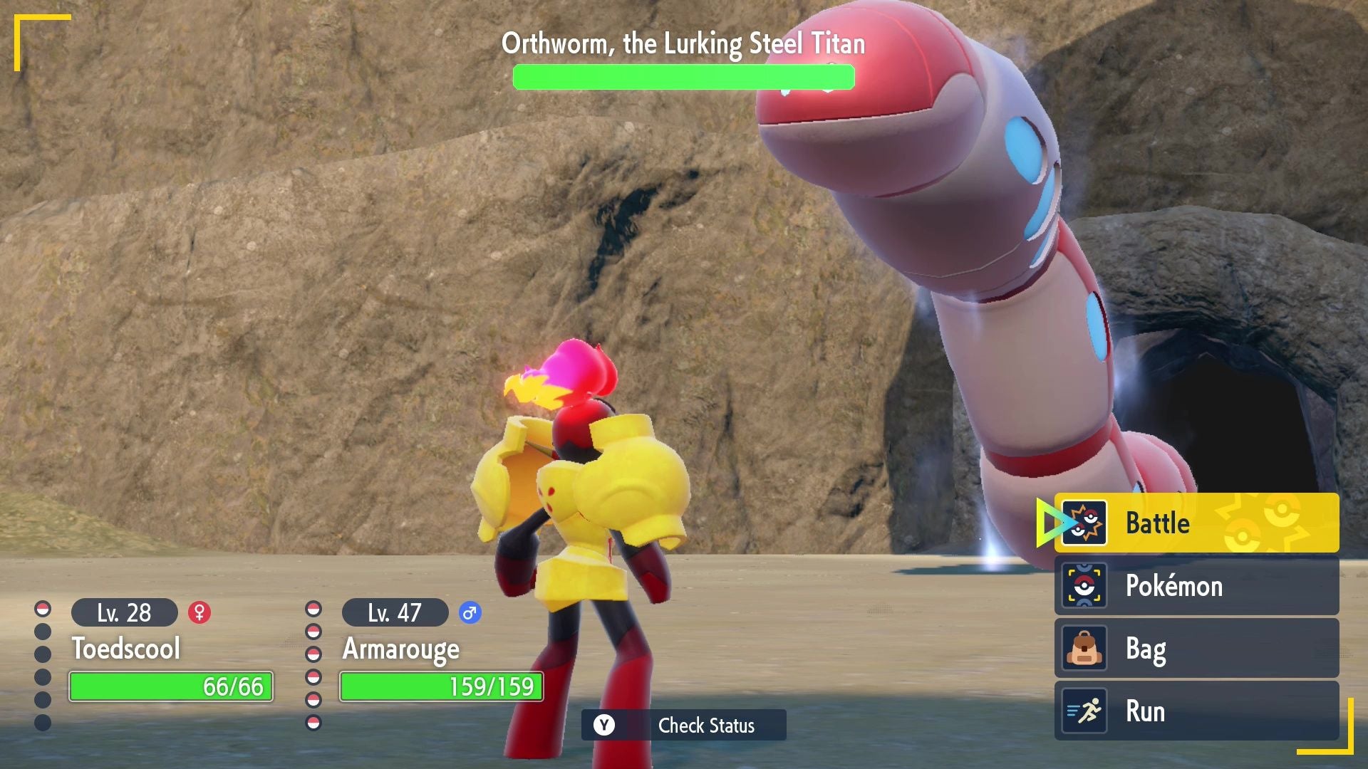 Lurking Steel Titan location  Orthworm weaknesses in Pok mon Scarlet and Violet - 4