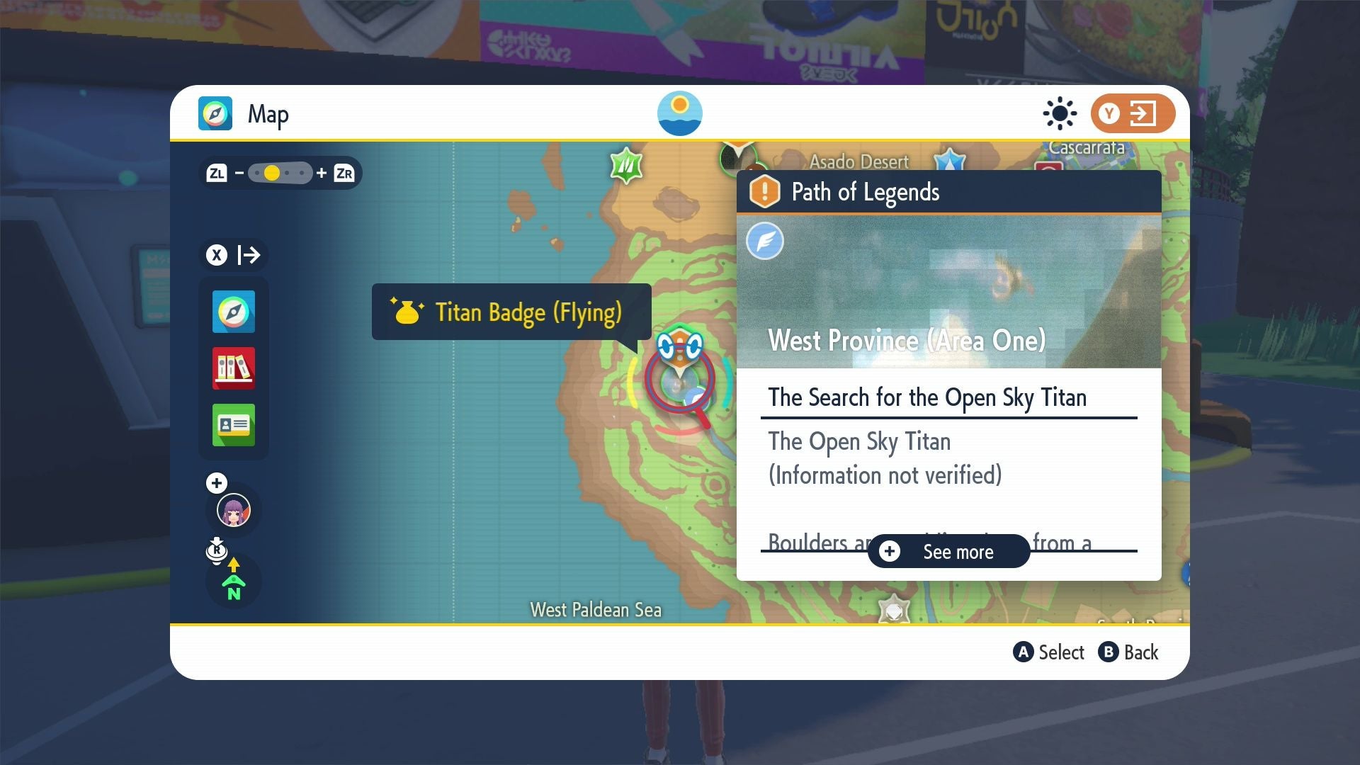 Open Sky Titan location  Bombirdier weaknesses in Pok mon Scarlet and Violet - 78