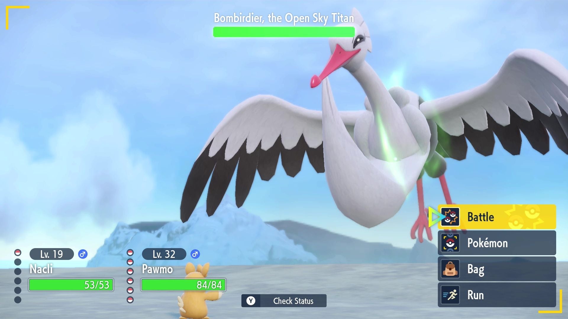 Open Sky Titan location  Bombirdier weaknesses in Pok mon Scarlet and Violet - 70