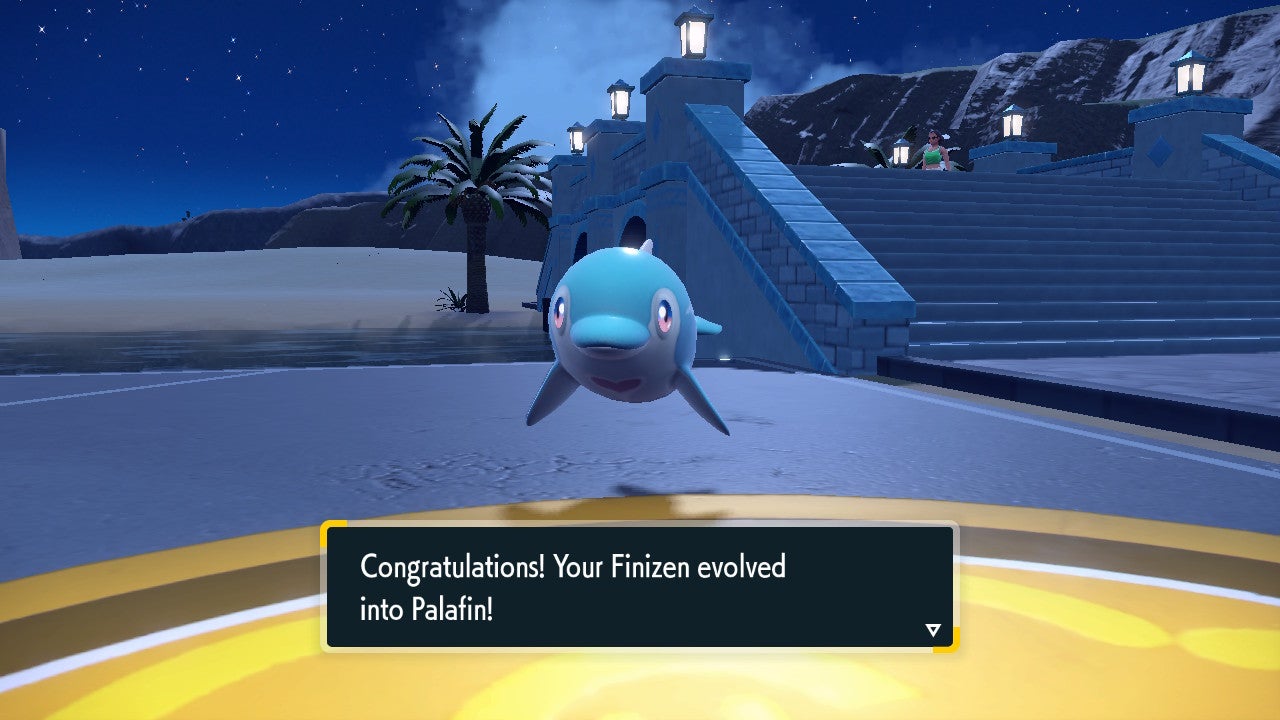 How to evolve Finizen into Palafin in Pok mon Scarlet and Violet - 64