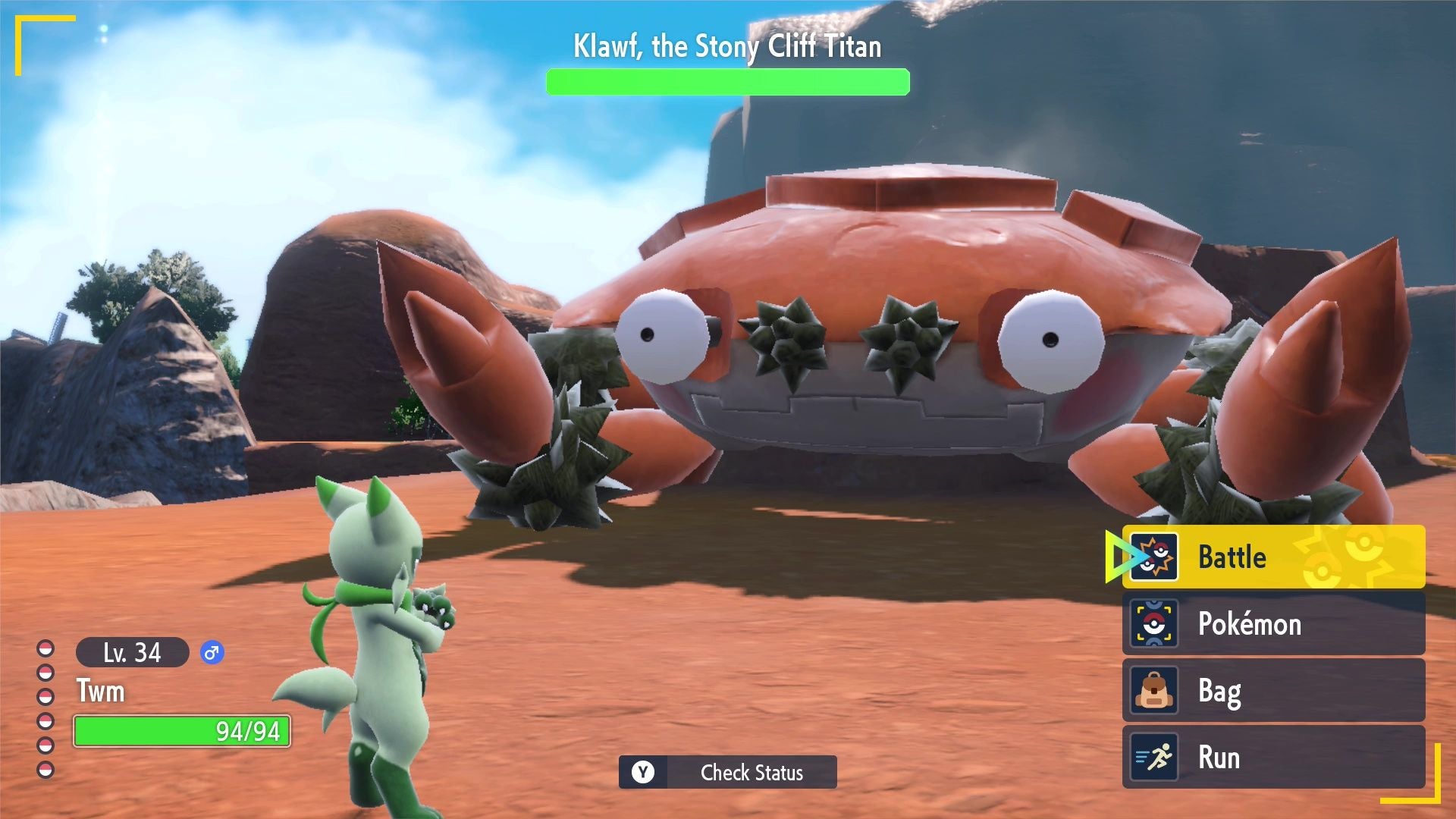 Stony Cliff Titan location  Klawf weaknesses in Pok mon Scarlet and Violet - 80