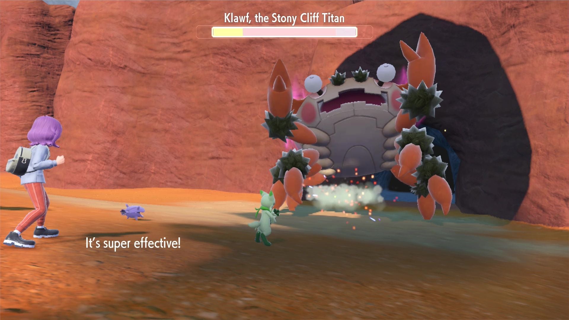 Stony Cliff Titan location  Klawf weaknesses in Pok mon Scarlet and Violet - 12