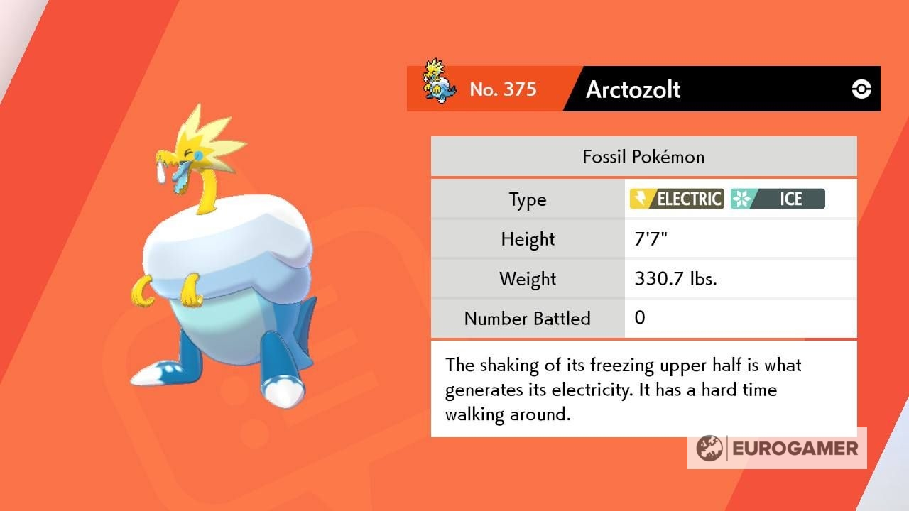 Pokémon Sword and Shield Fossil Pokémon Dracozolt Arctozolt Dracovish