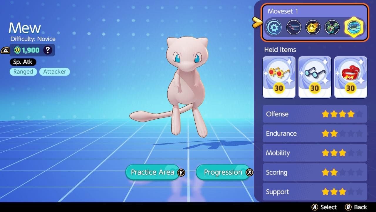 Pok mon Unite Mew build  best items and moveset - 72