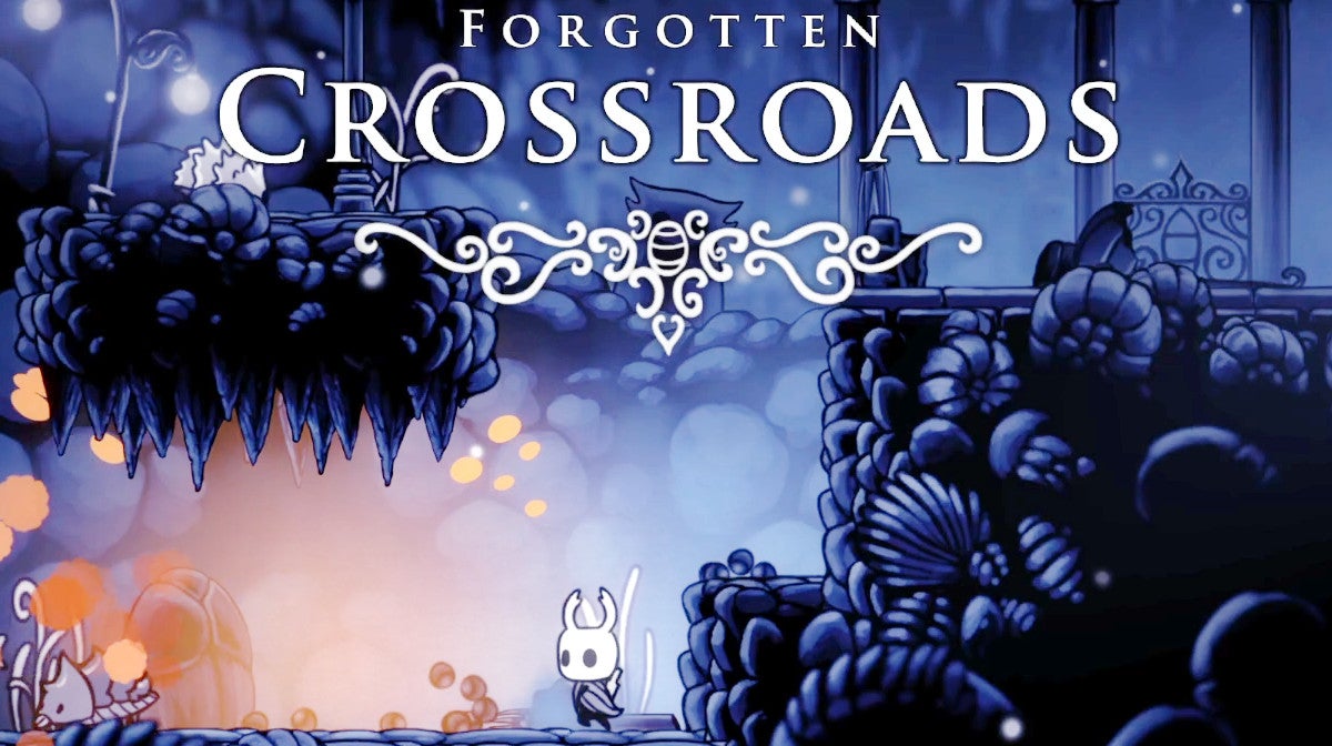 Obrazki dla Hollow Knight - pierwszy obszar: Forgotten Crossroads