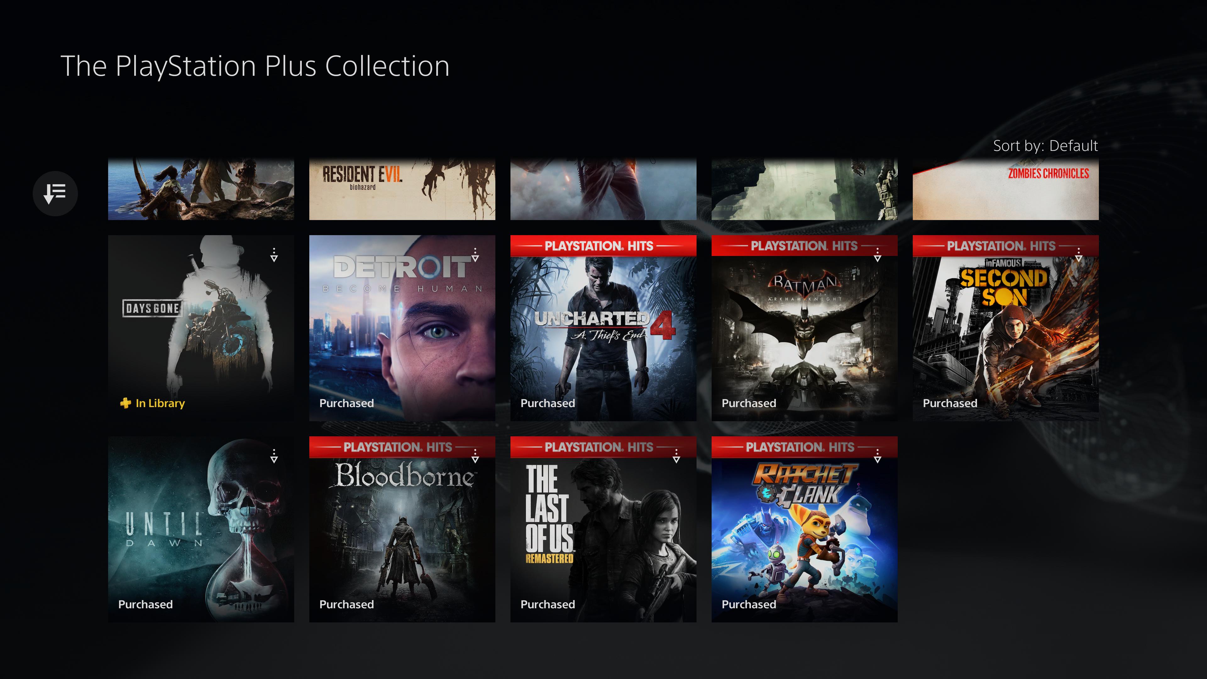 PS Plus - a coleção PS Plus, repleta de sucessos de bilheteria impressionantes como Uncharted 4 e Arkham Knight.