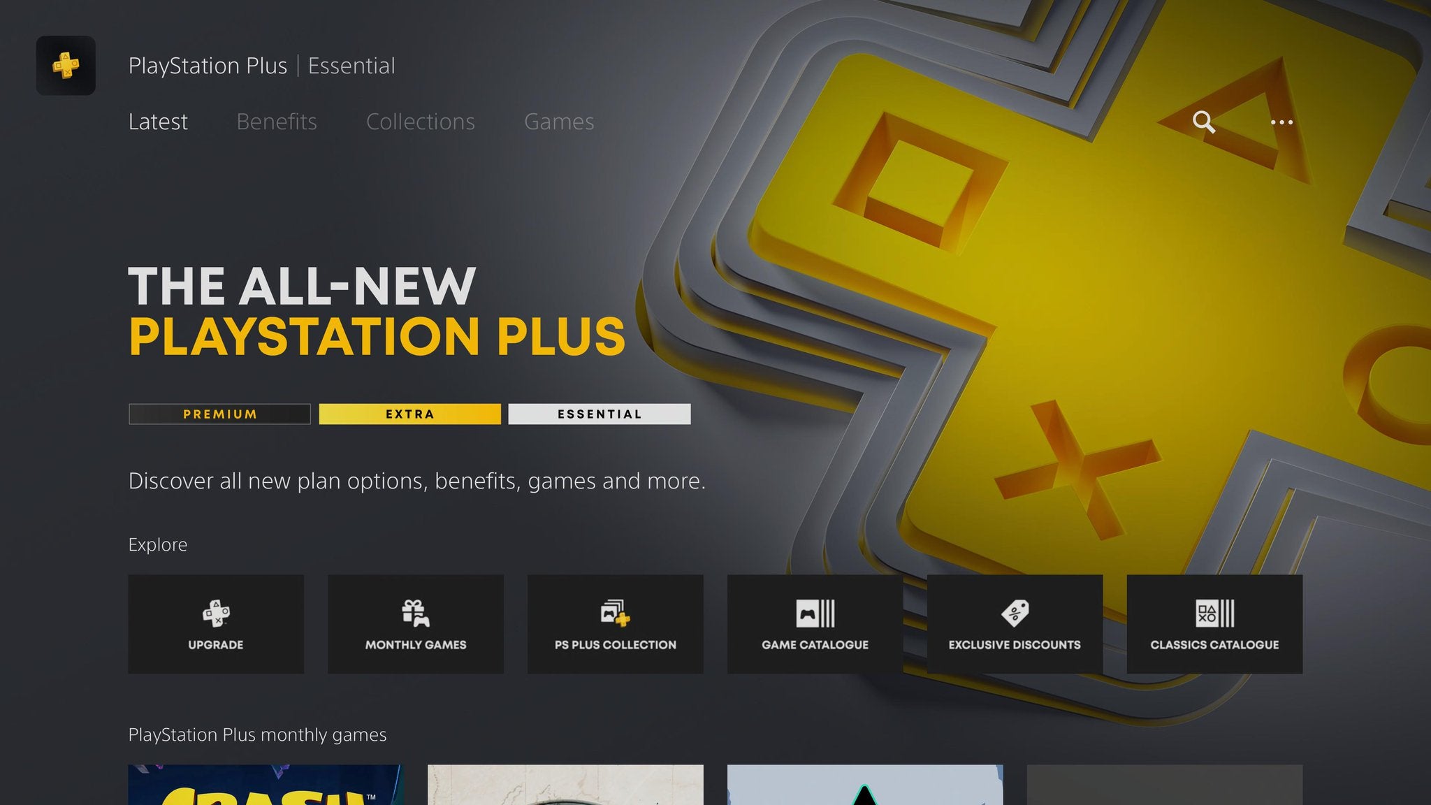 The PlayStation Plus promotion on PS5