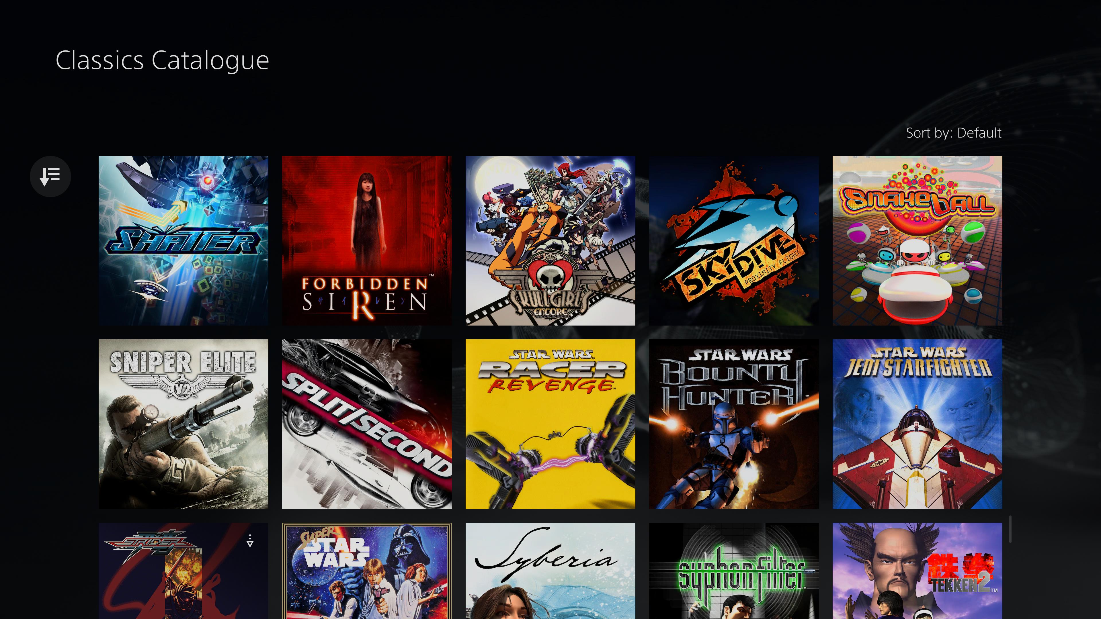 PS Plus - some gems in the classics catalogue like Star Wars Jedi Starfighter, Bounty Hunter, and Racer Revenge