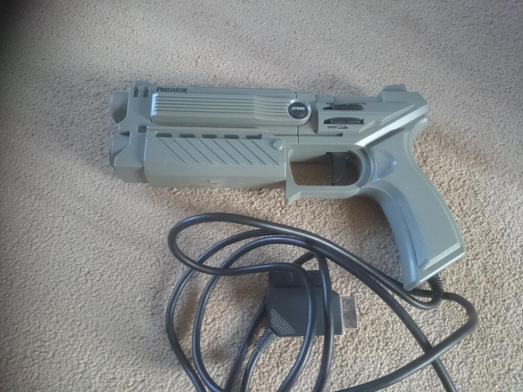 PS1 at 20 rehearsing the rock hard light gun game Die Hard 2 - 65