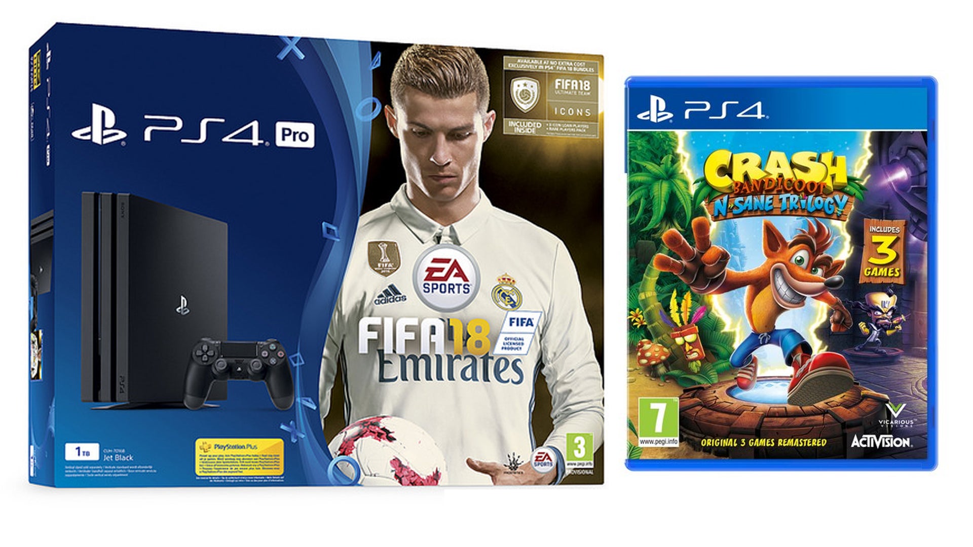 Tidsplan taxa vinder Jelly Deals: PS4 Pro with FIFA 18 and Crash Bandicoot for £299 |  Eurogamer.net