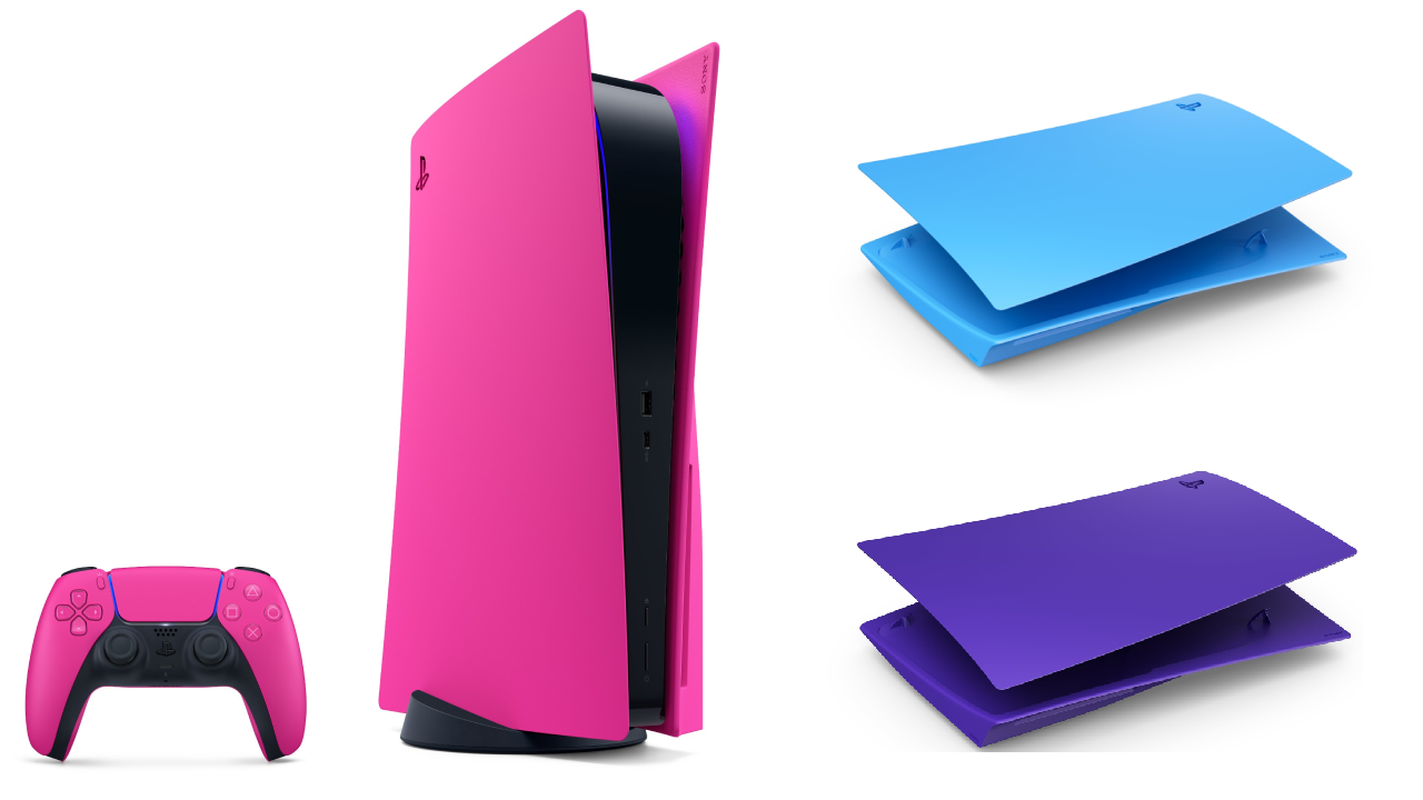 Image for PlayStation 5 covers will soon come in pink, purple, and blue