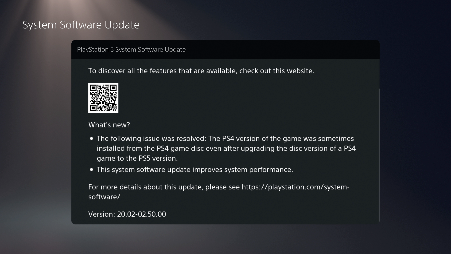 PS5 system update sorts out PS4 disc upgrade issue - 80