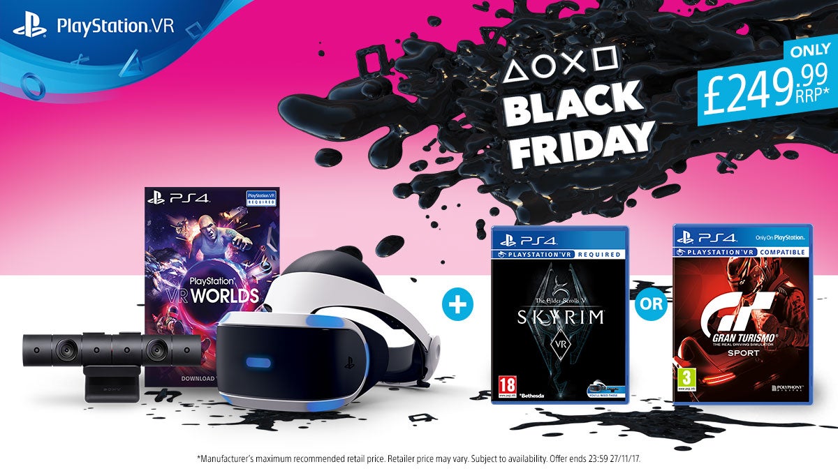 Image for Jelly Deals: PlayStation VR bundle for £249.99 includes Skyrim VR or GT Sport