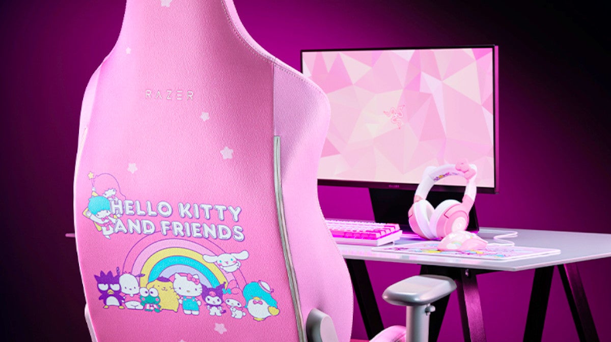 Obrazki dla Razer przedstawia serię produktów w wersji Hello Kitty