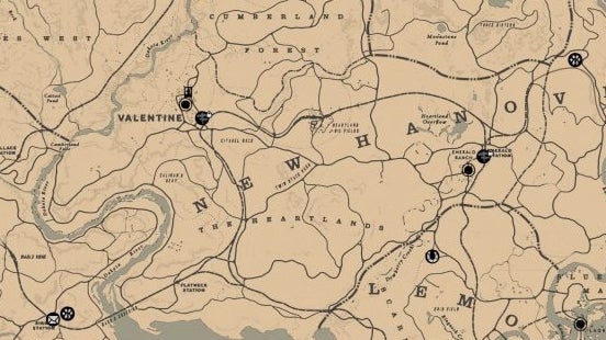 Red Dead Redemption 2 Zusammengesetzte Karte Red Dead Redemption 2: Die Map und Online-Karte im Detail | Eurogamer.de