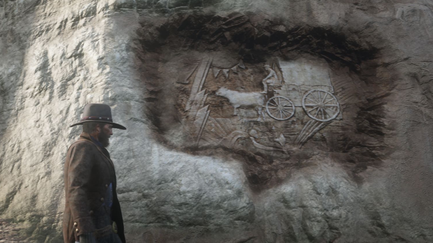 red dead redemption 2 rock carvings and dinosaur bones
