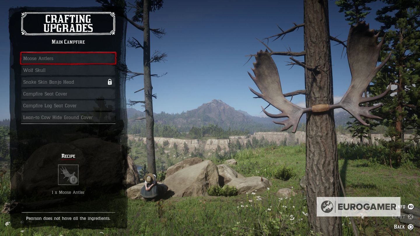 Red Dead Redemption 2 camp upgrades list  how to get Leather Working Tools - 15