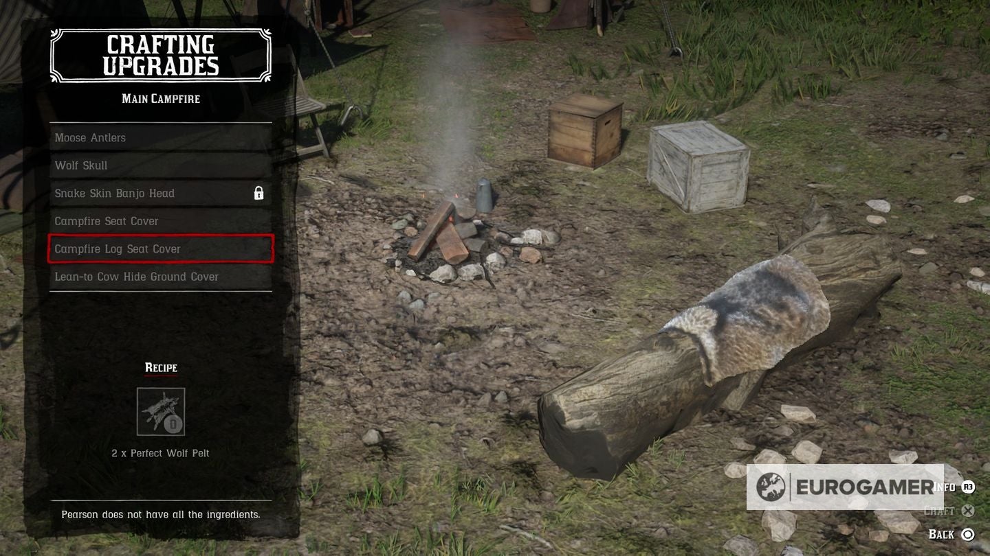 Red Dead Redemption 2 camp upgrades list  how to get Leather Working Tools - 7