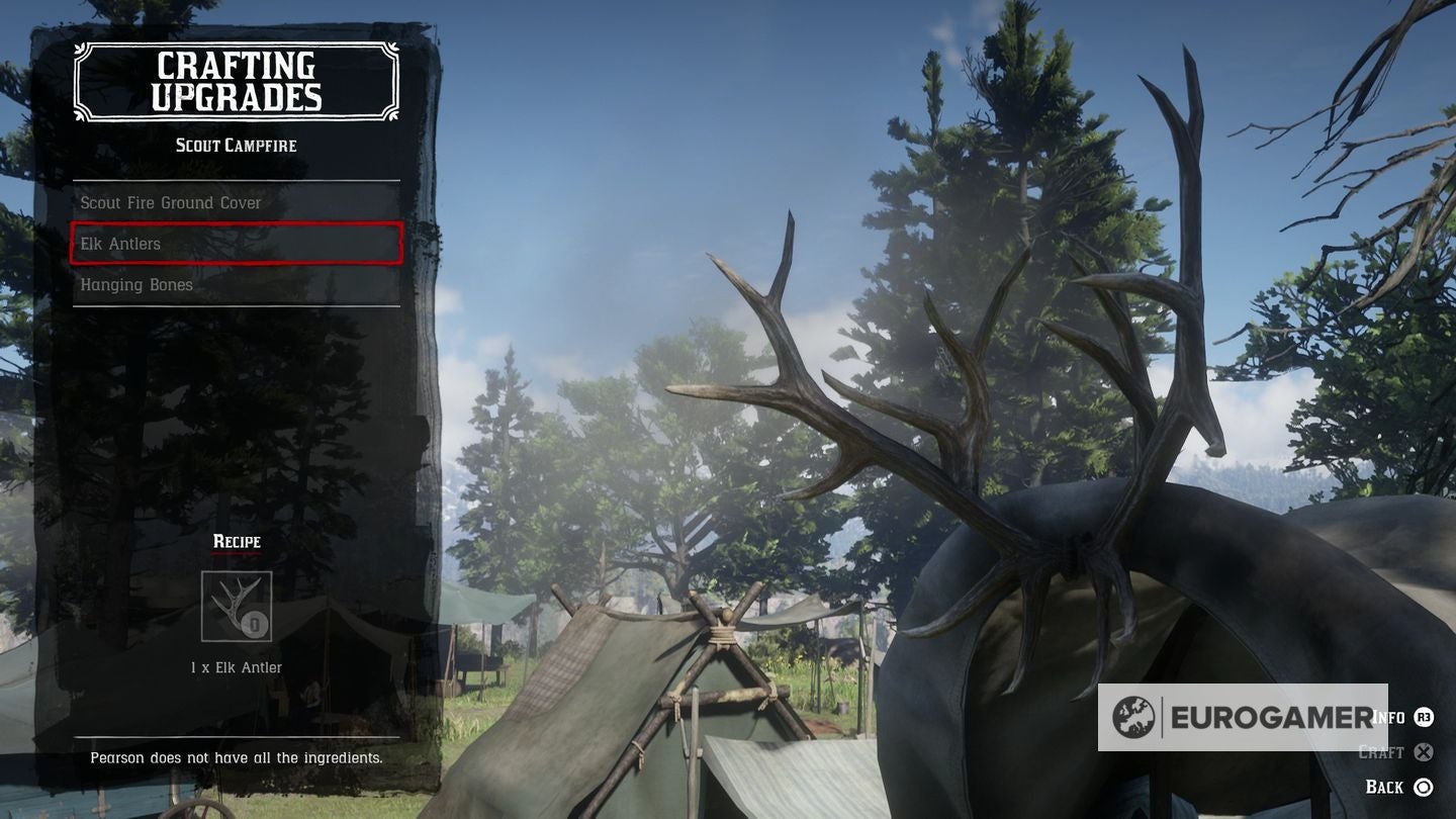 Red Dead Redemption 2 camp upgrades list  how to get Leather Working Tools - 79