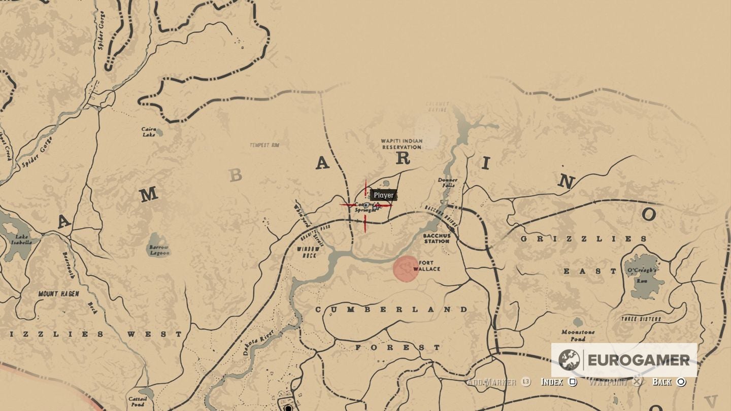 Red Dead Redemption 2 Jack Hall Gang Treasure Map locations - 50