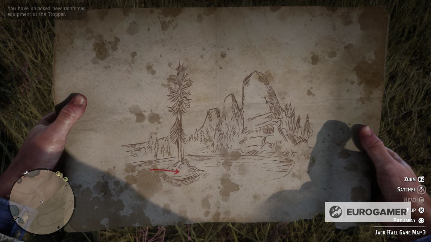 Red Dead Redemption 2 Jack Hall Gang Treasure Map locations - 51