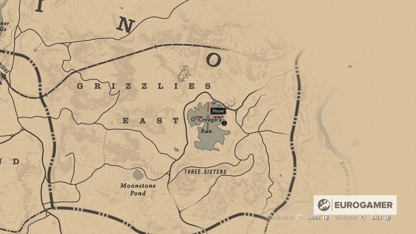 Red Dead Redemption 2 Jack Hall Gang Treasure Map locations - 14