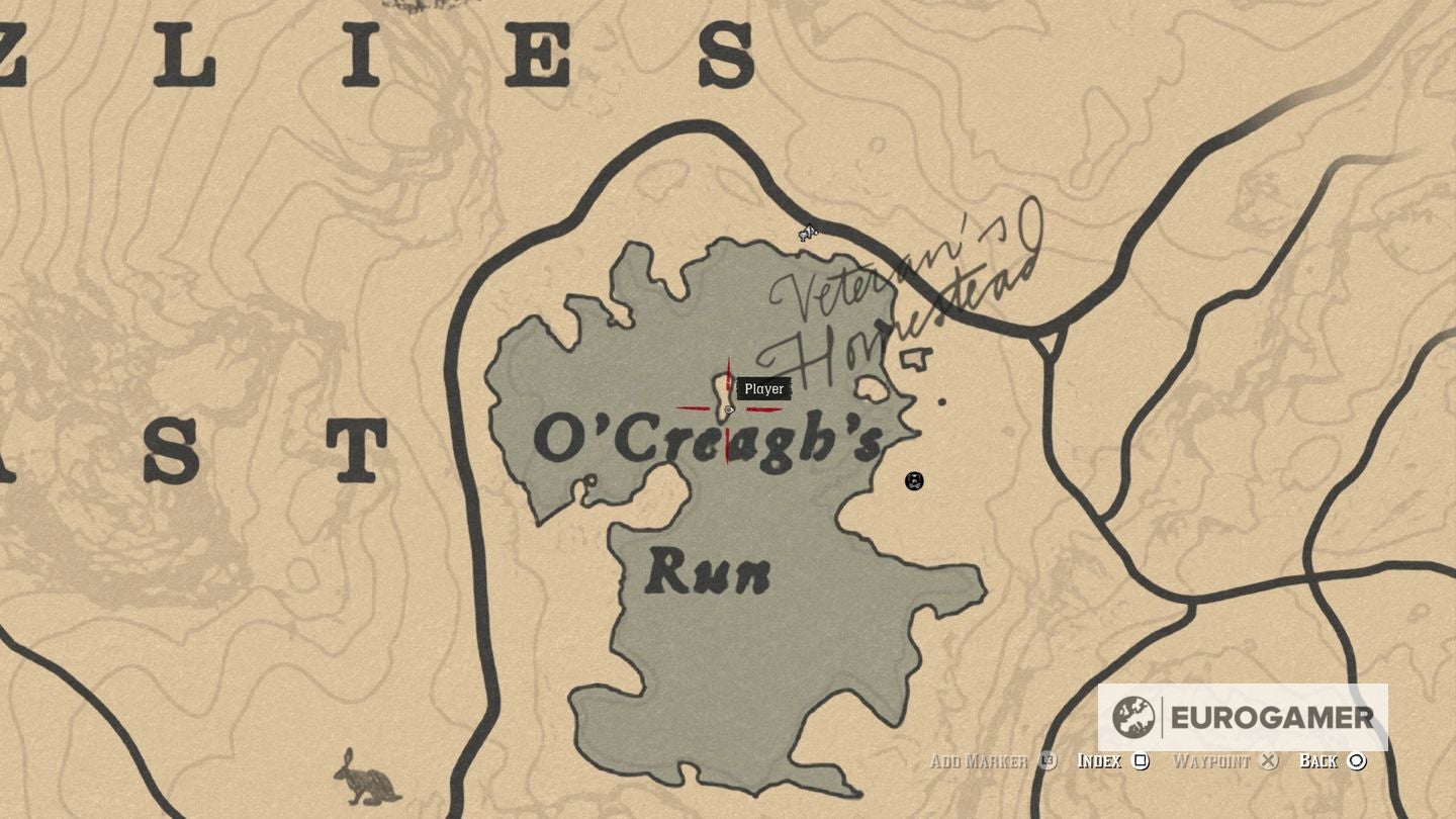 Red Dead Redemption 2 Jack Hall Gang Treasure Map locations - 1