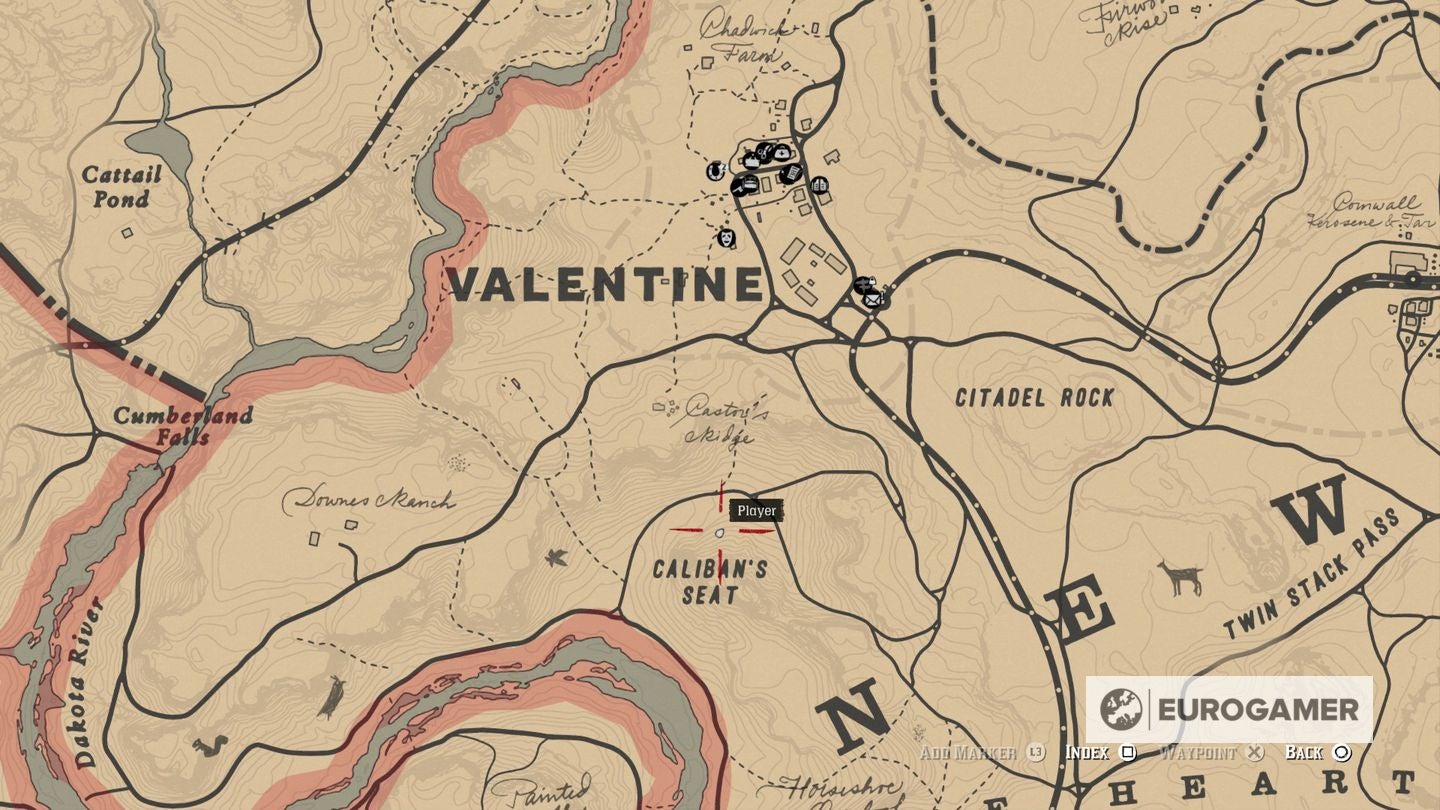 Red Dead Redemption 2 Jack Hall Gang Treasure Map locations - 66