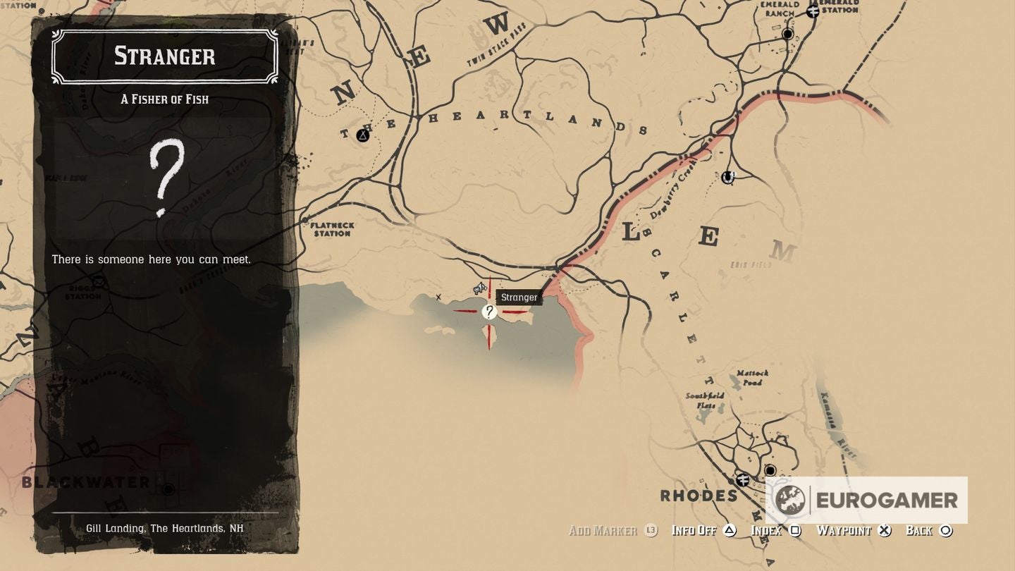 Red Dead Redemption 2 Stranger locations for Noblest of Men and a Woman  A Test of Faith  A Fisher of Fish  All That Glitters - 10