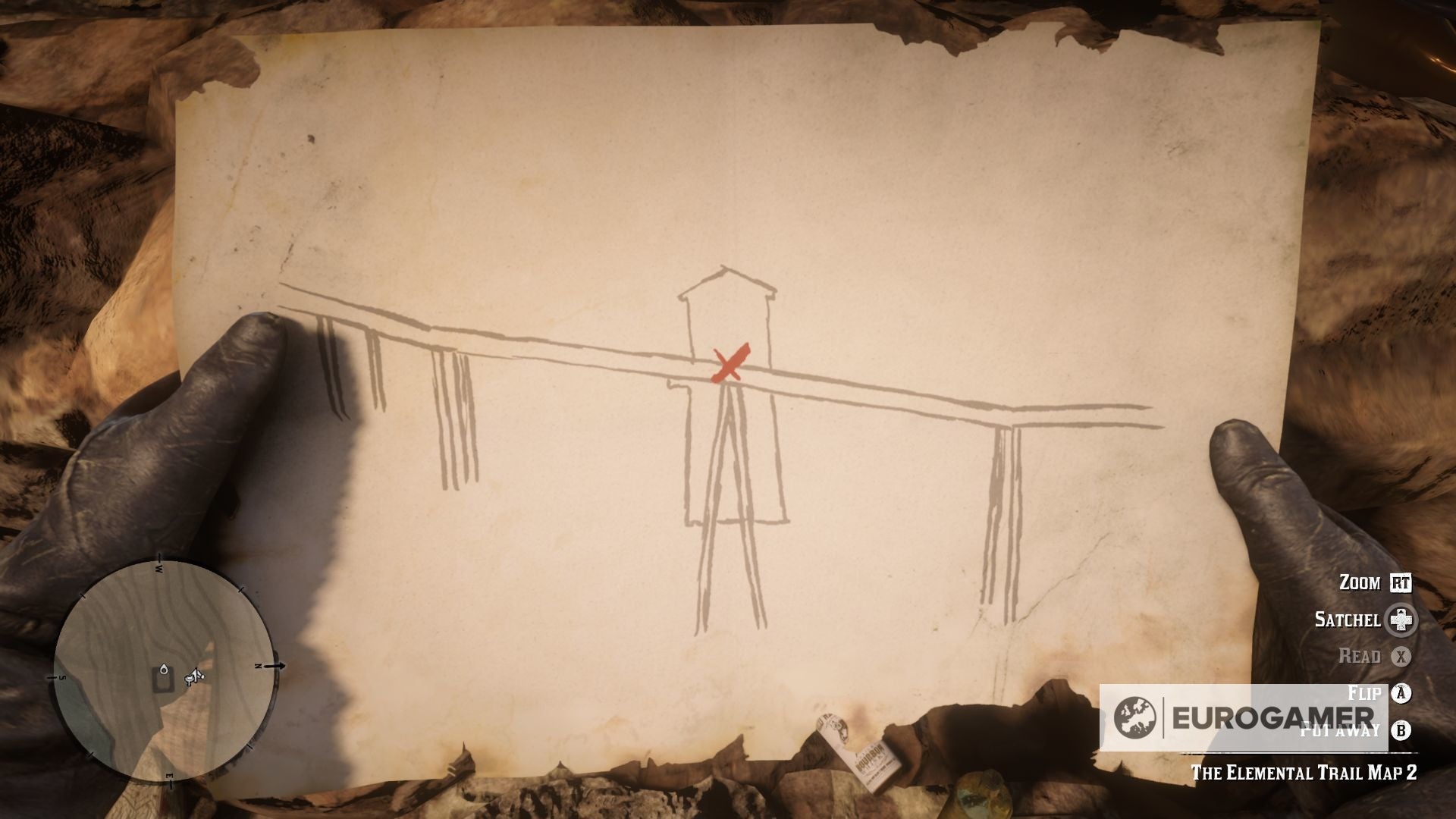 Red Dead Redemption 2 The Elemental Trail Treasure Map locations - 57
